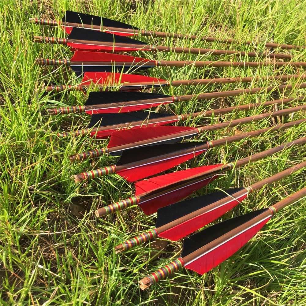 6/12/24 PCS 32'' Handmade Bamboo Arrows